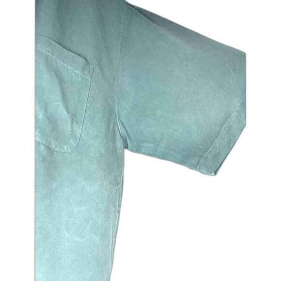 TOMMY BAHAMA Mens Embroidered 100% Silk Hawaiian HARLEY DAVIDSON Shirt Size: L - Picture 7 of 8